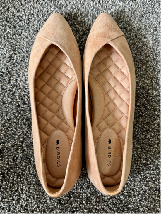 Birdies Shoes - Women's Birdies The Goldfinch Flats in Tan Suede Size 7 NWOB